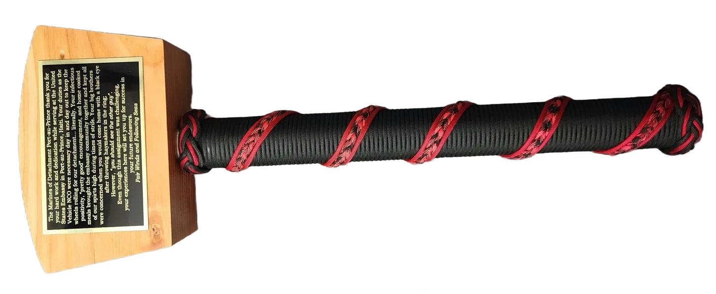 War Hammer, Black/Red Camo Braid