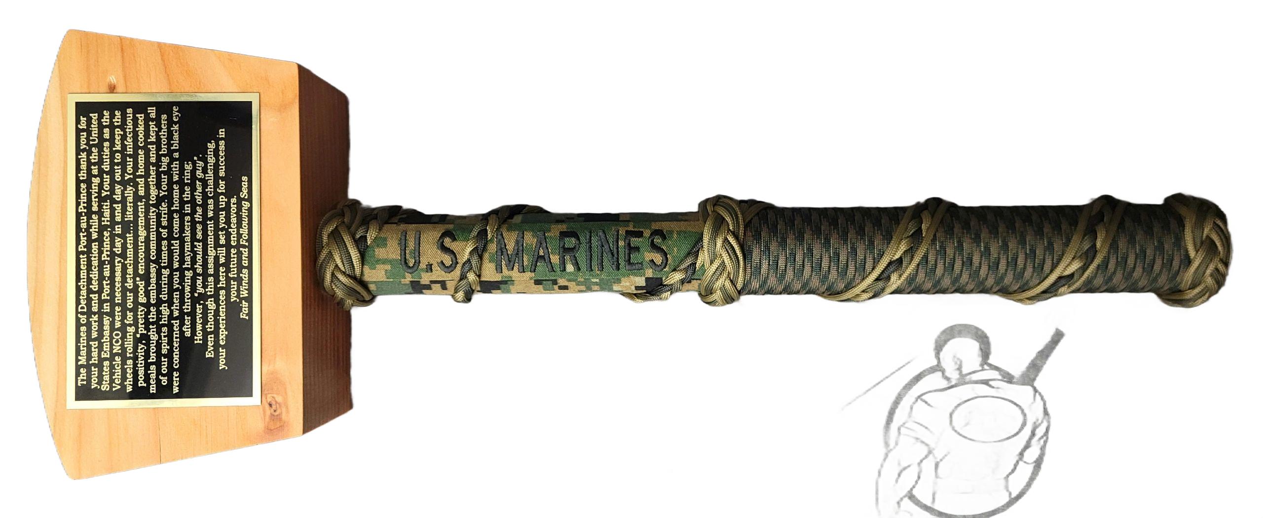 War Hammer, Camo Grip, Marine Corps, Green