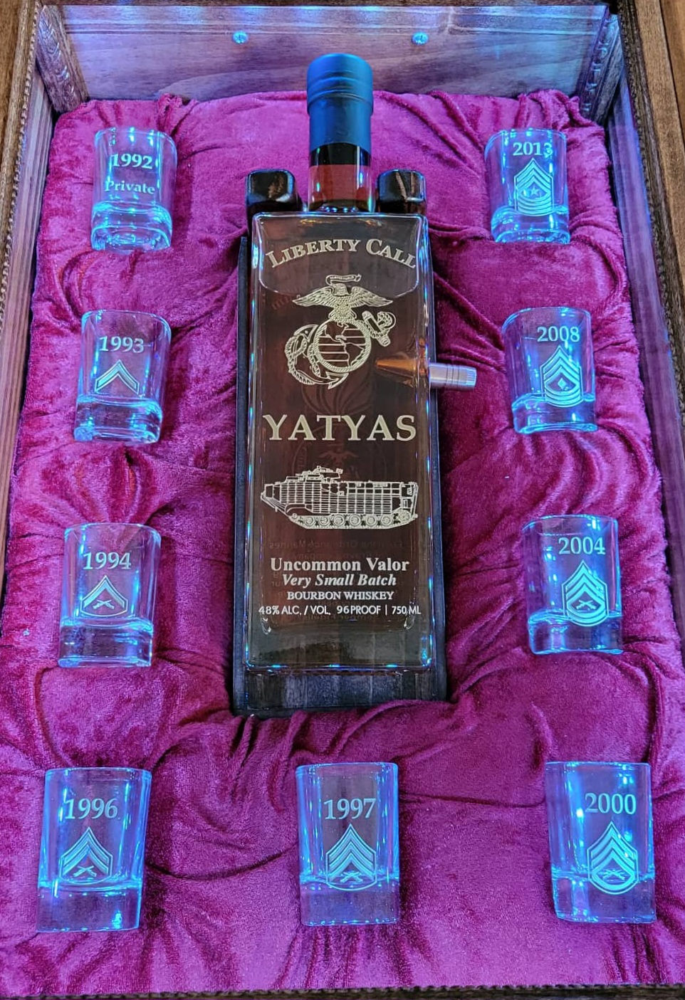 Liquor Box with Custom Engravings