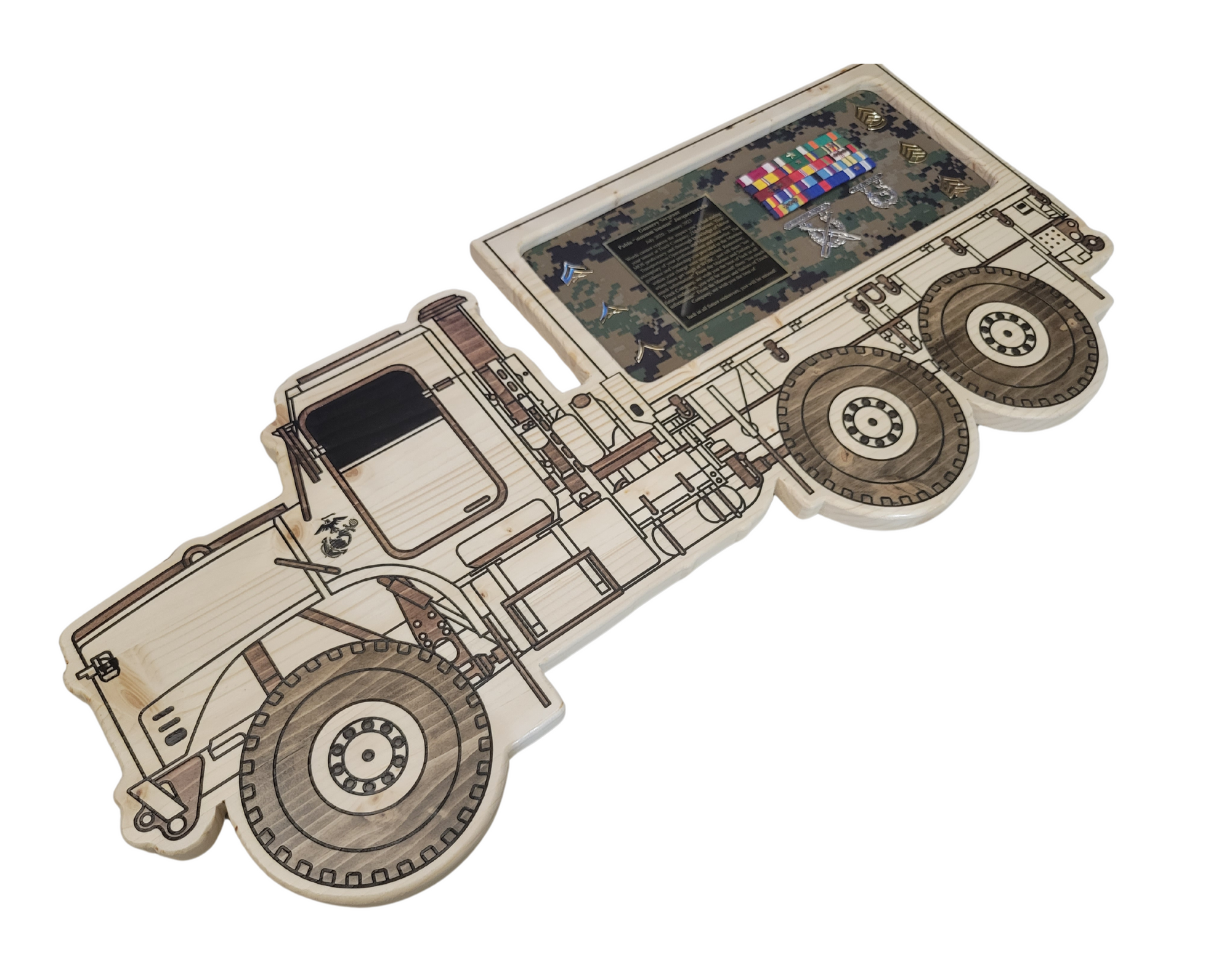 23.75 inch Military 7 Ton plaque