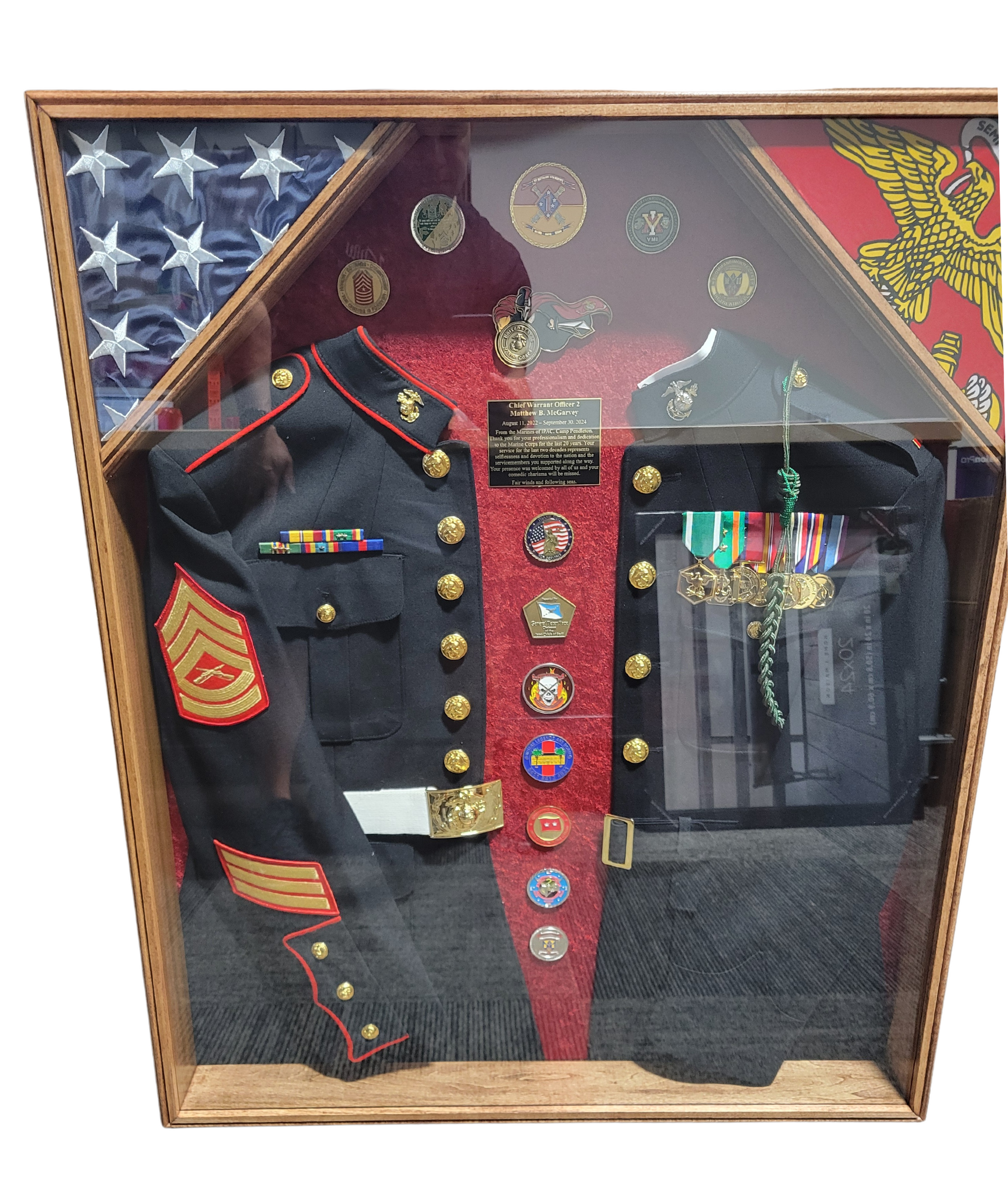 31 in x 37 in Custom Shadow Box