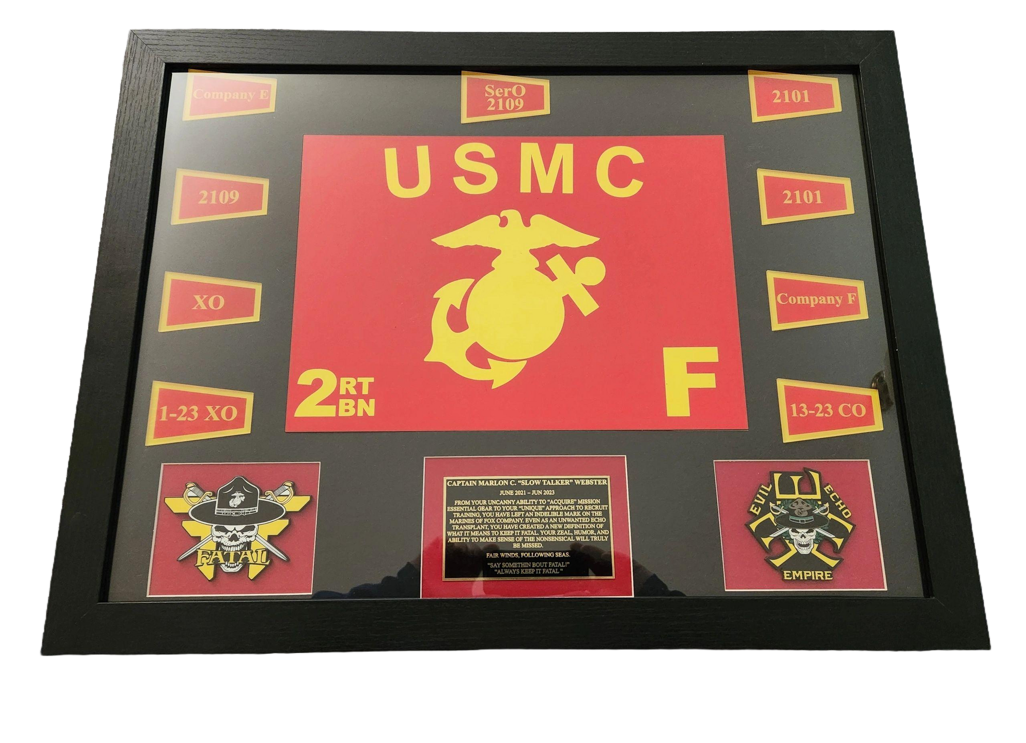 Framed Custom Guidon
