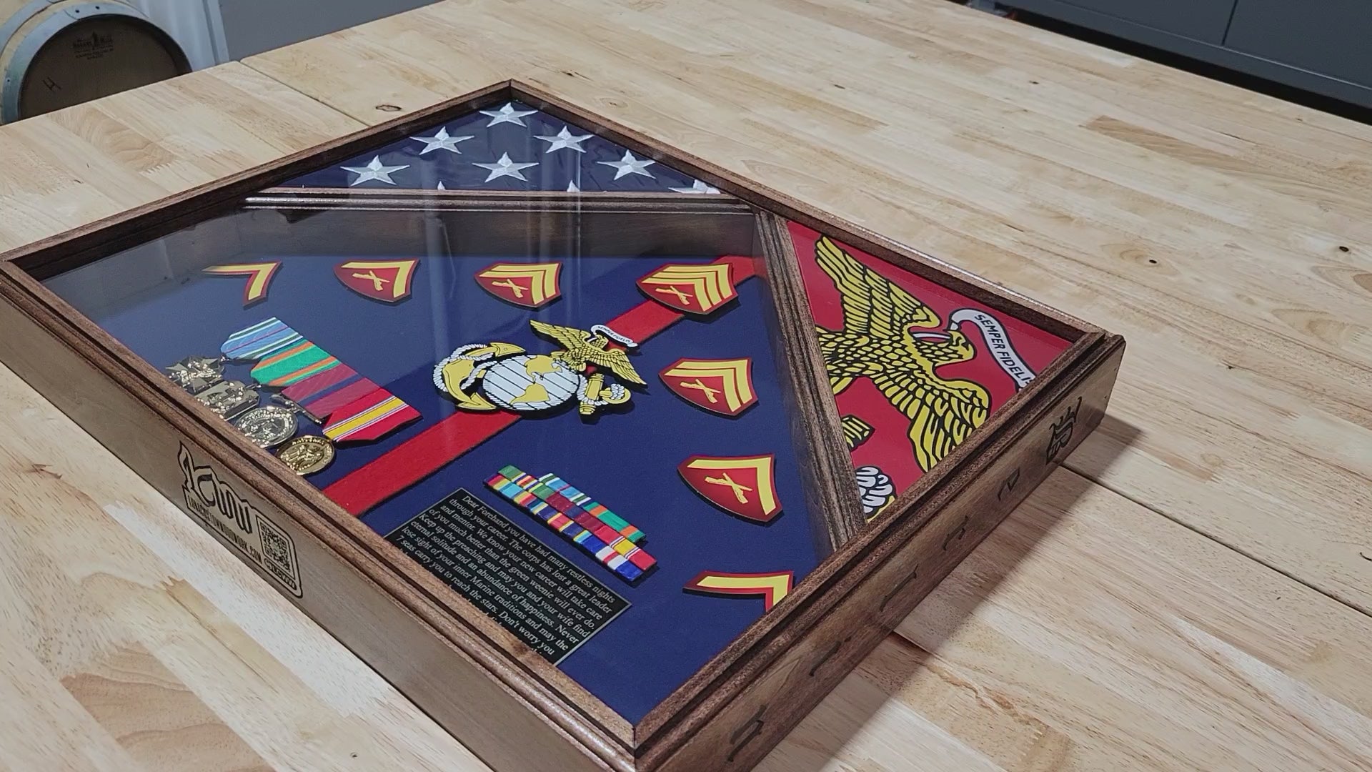 17 in x 21 in Custom Shadow Box