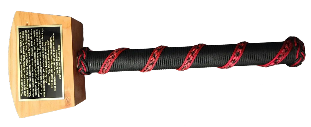 War Hammer, Black/Red Camo Braid