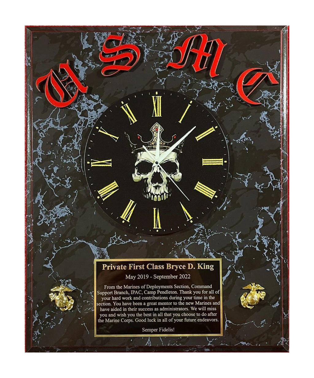 Plaque with 45 Degree Bevel Edge