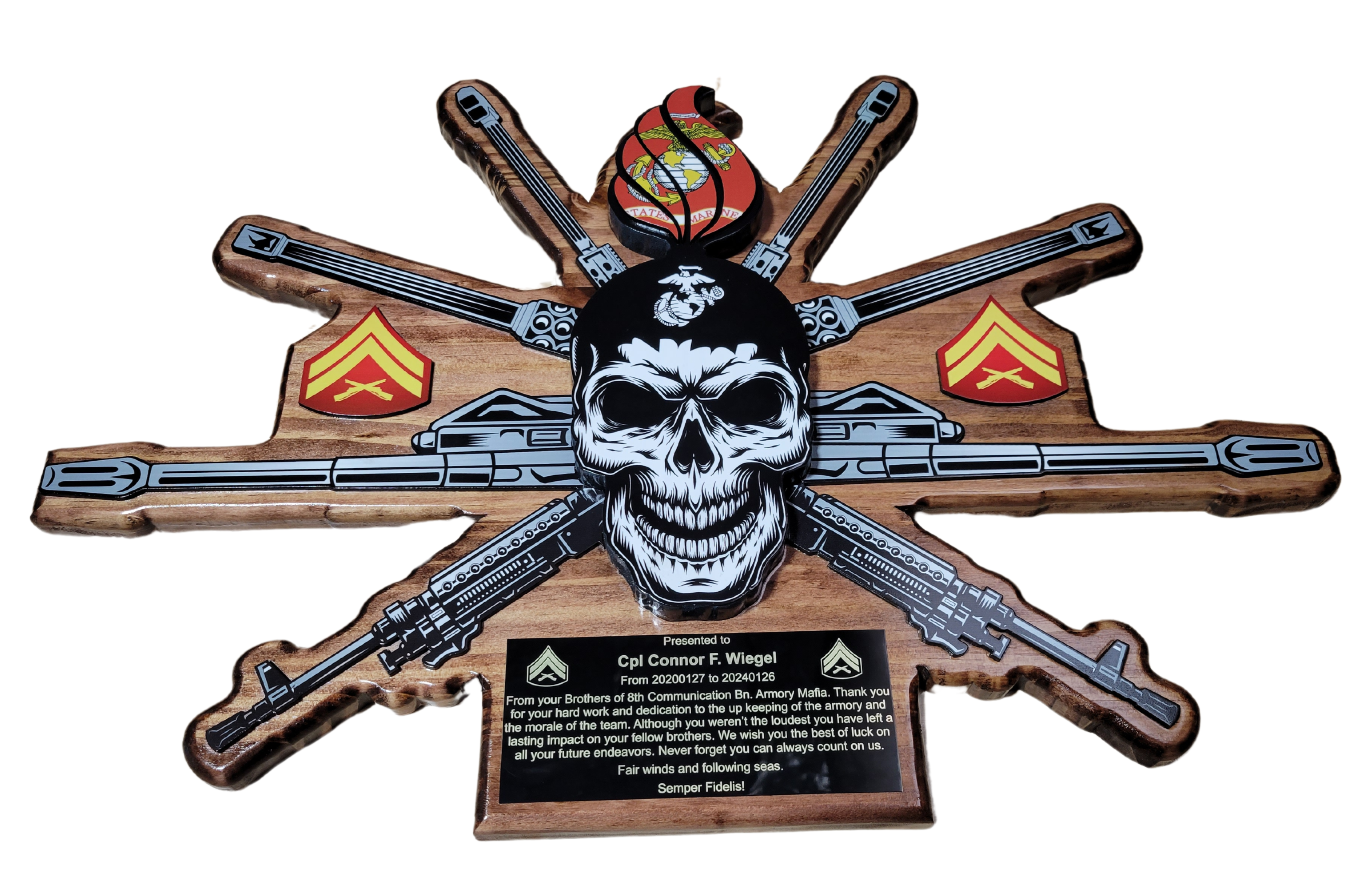 Ordnance Bomb Skull with Weapons