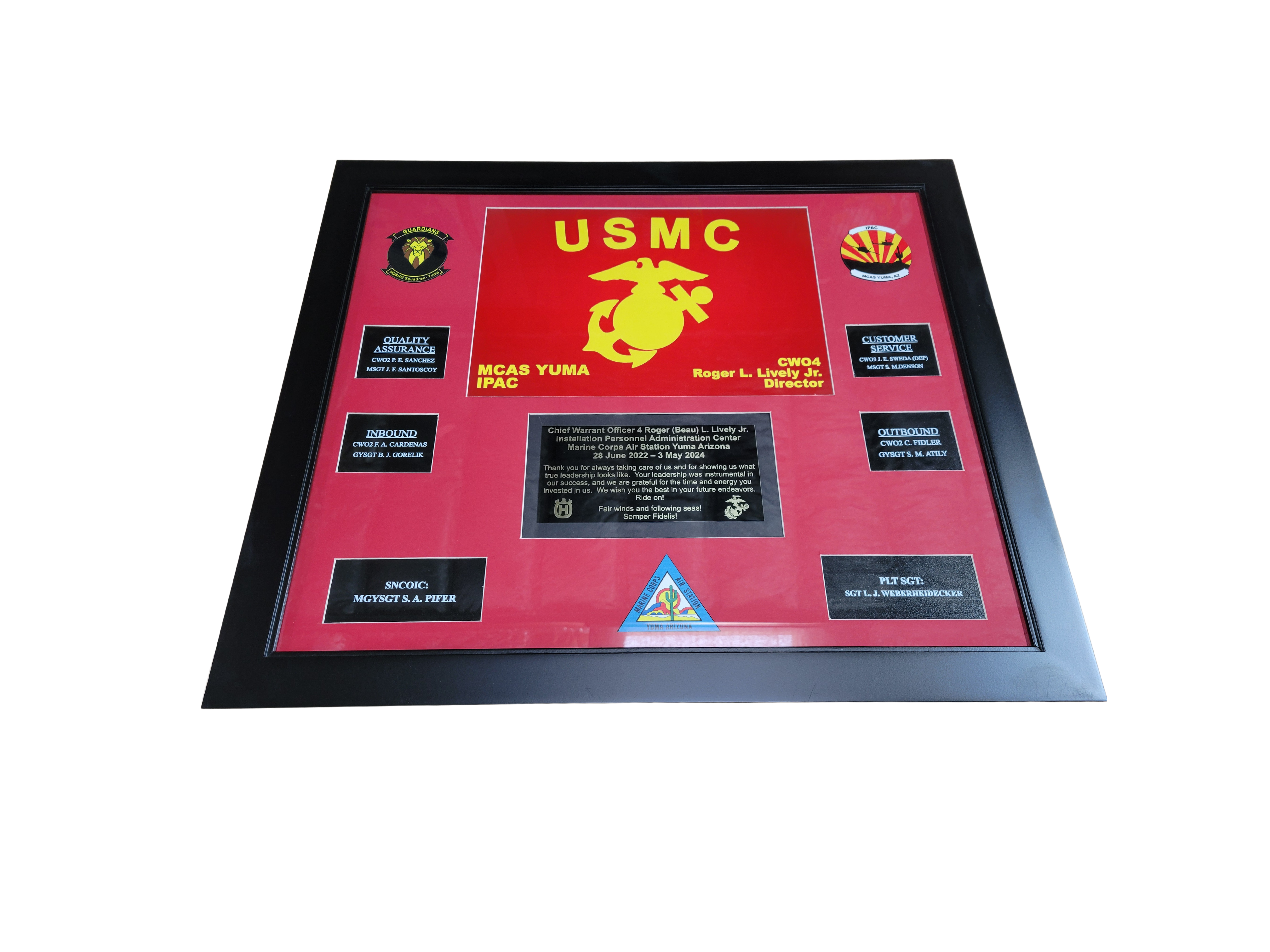 Framed Custom Guidon