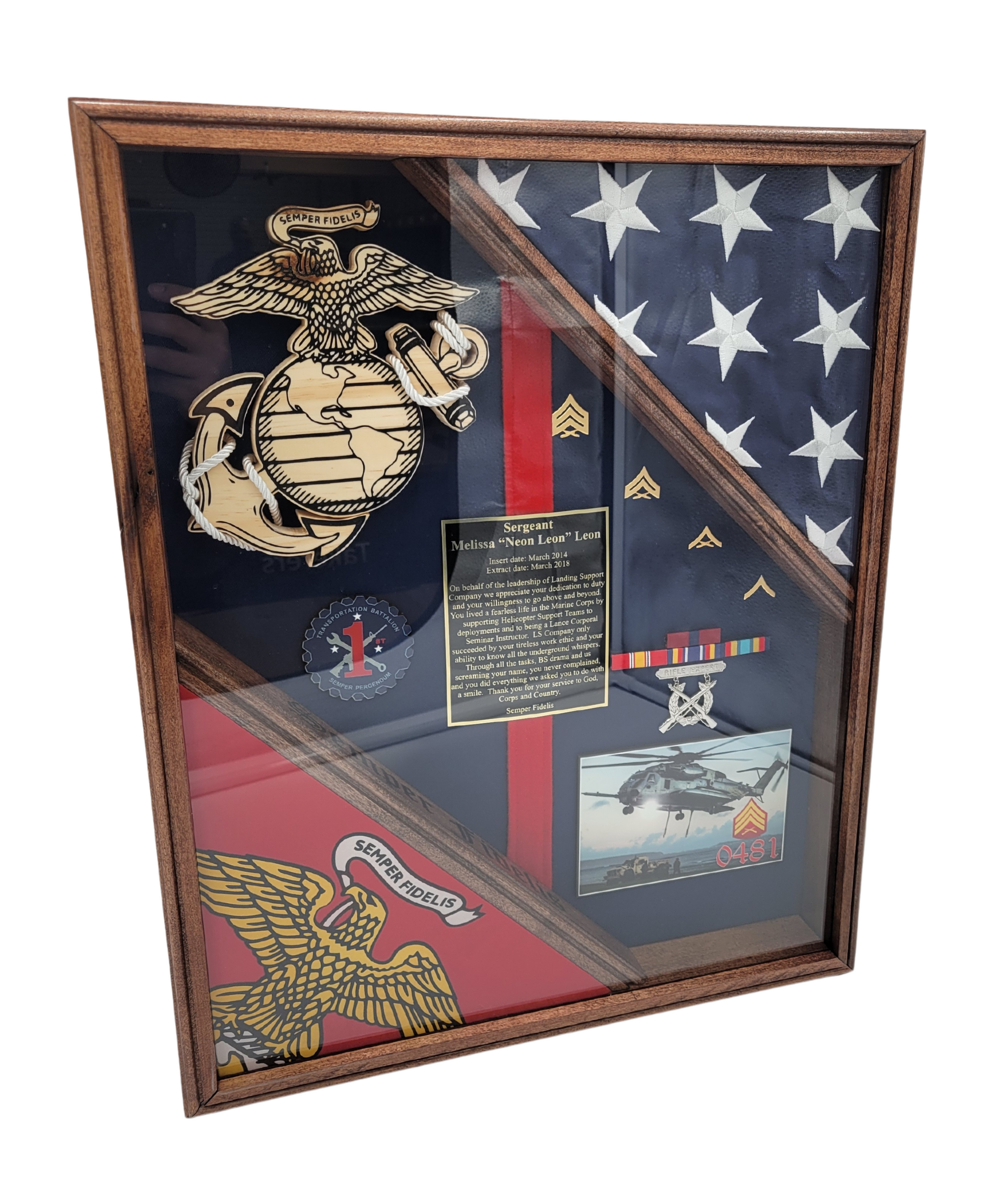 17 in x 21 in Custom Shadow Box