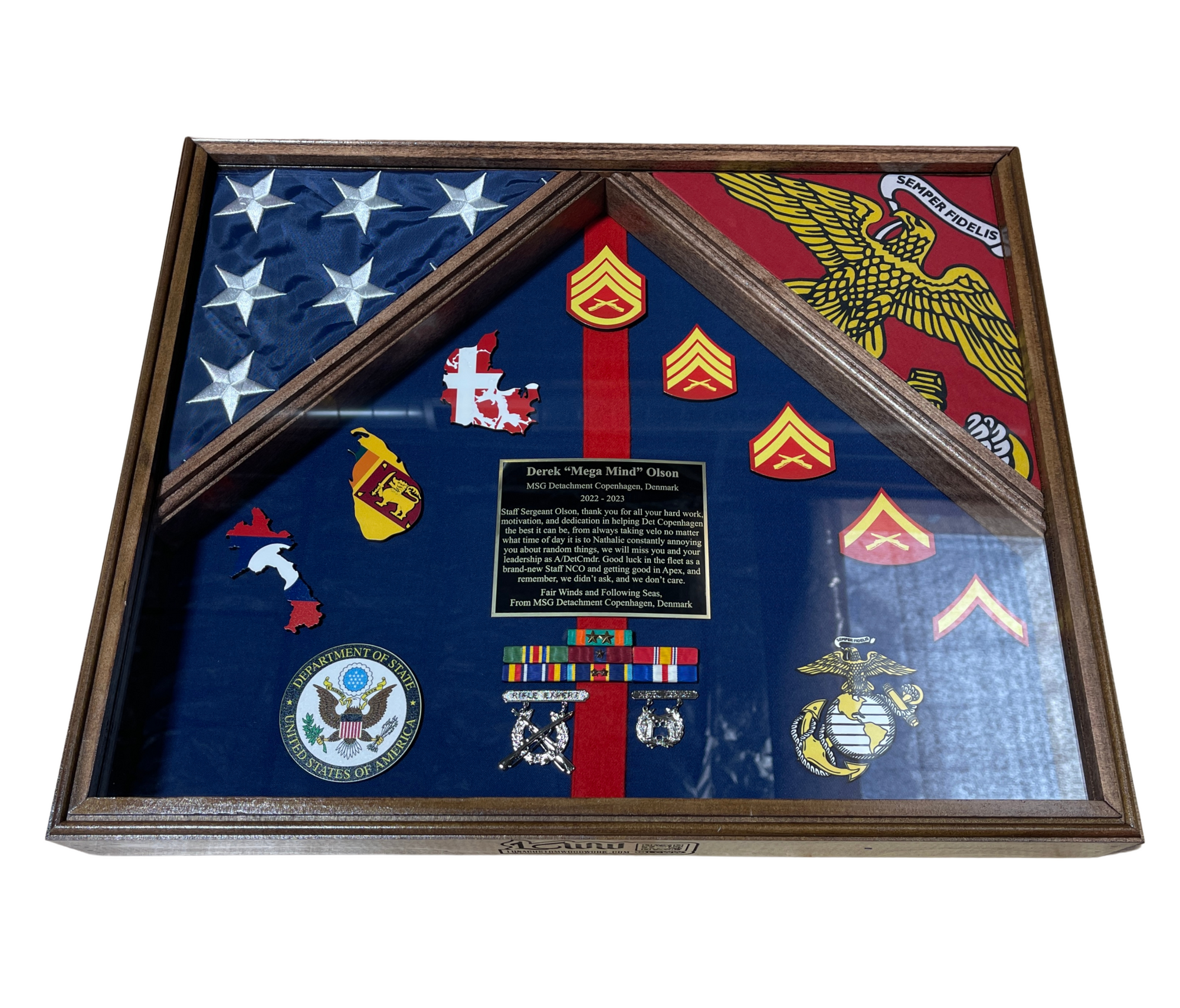 17 in x 21 in Custom Shadow Box