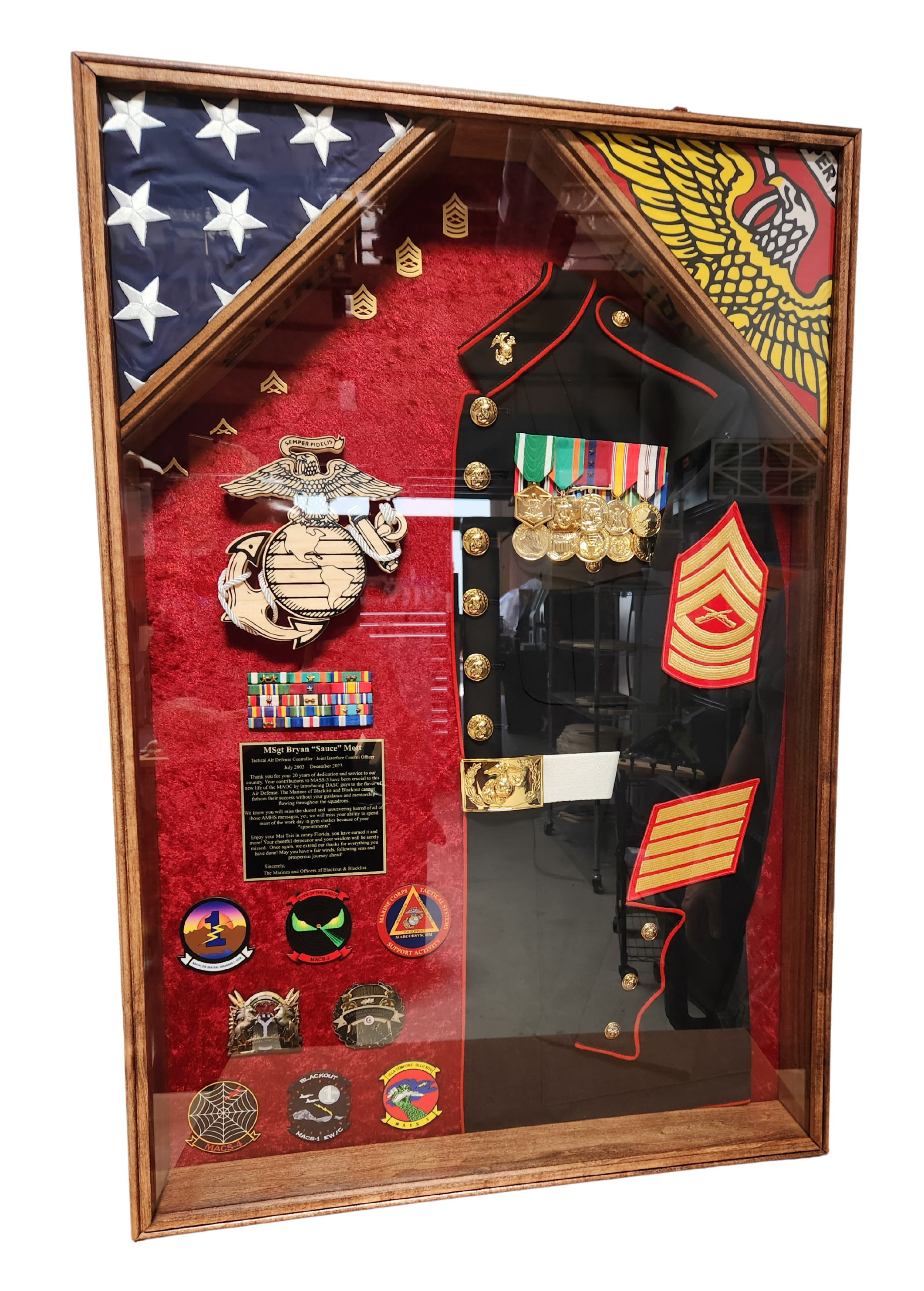 25 in x 37 in Custom Shadow Box