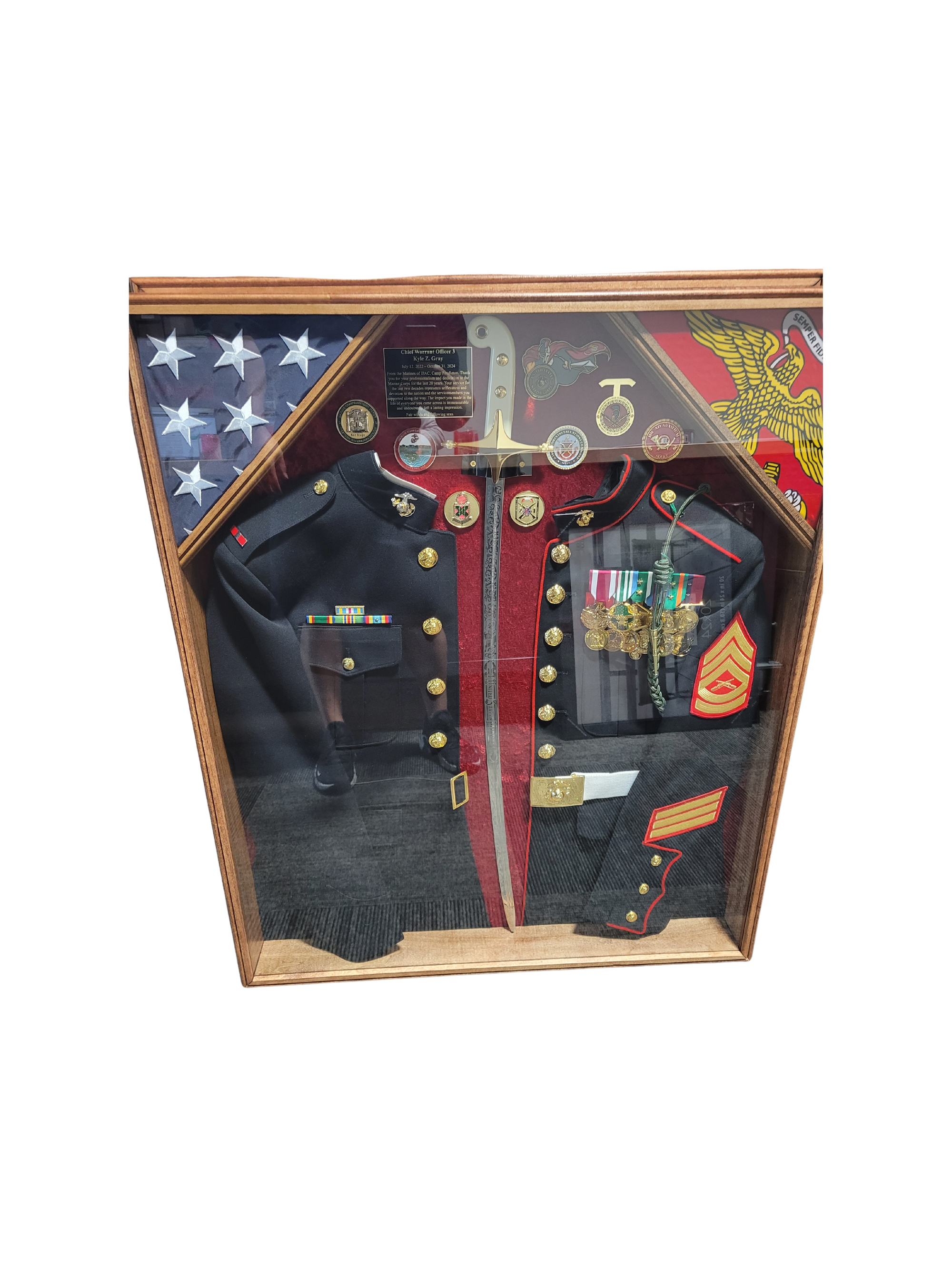 31 in x 37 in Custom Shadow Box