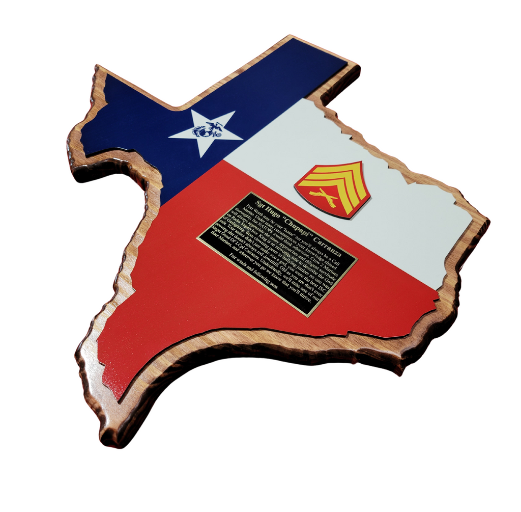 20in Texas Plaque