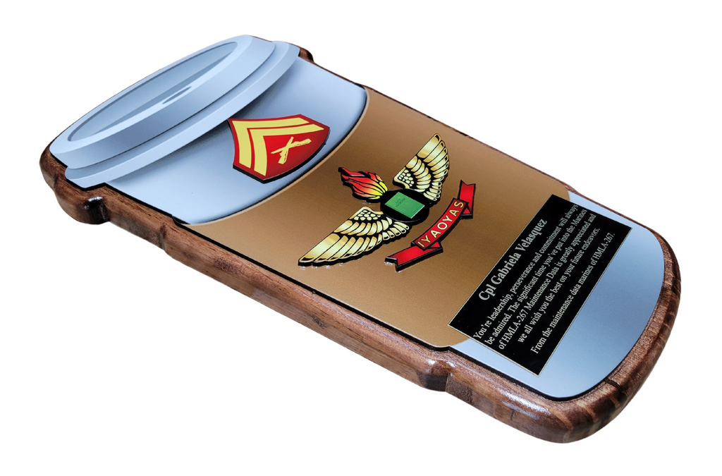 16in Coffee Cup Plaque