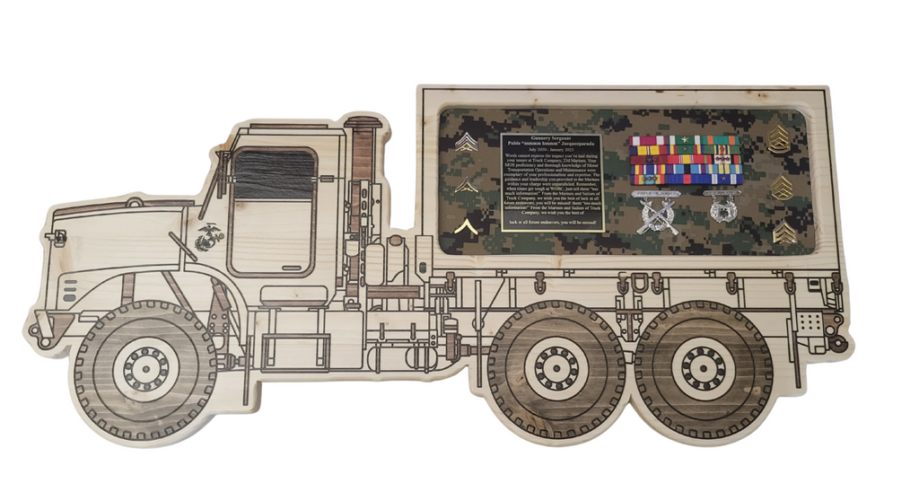 23.75 inch Military 7 Ton plaque