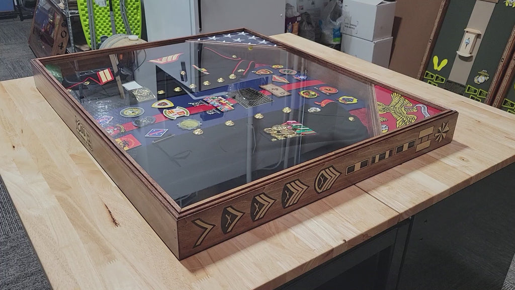 31 in x 37 in Custom Shadow Box